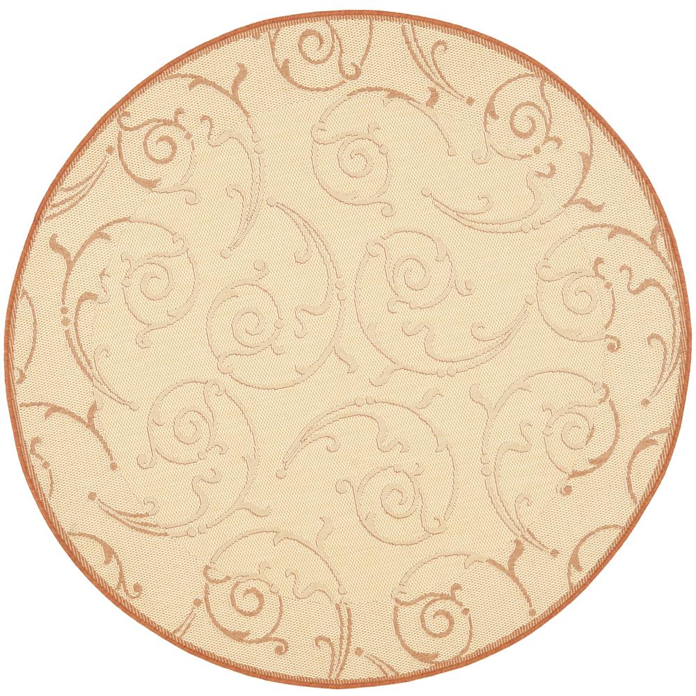 COURTYARD, NATURAL / TERRA, 5'-3" X 5'-3" Round, Area Rug, CY2665-3201-5R. Picture 5