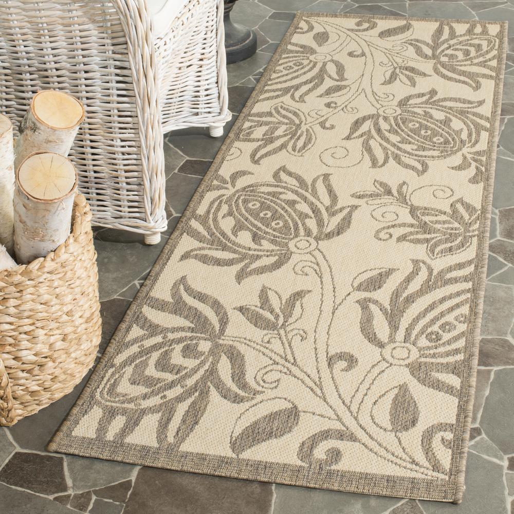 COURTYARD, NATURAL / BROWN, 2'-3" X 6'-7", Area Rug, CY2961-3001-27. Picture 1