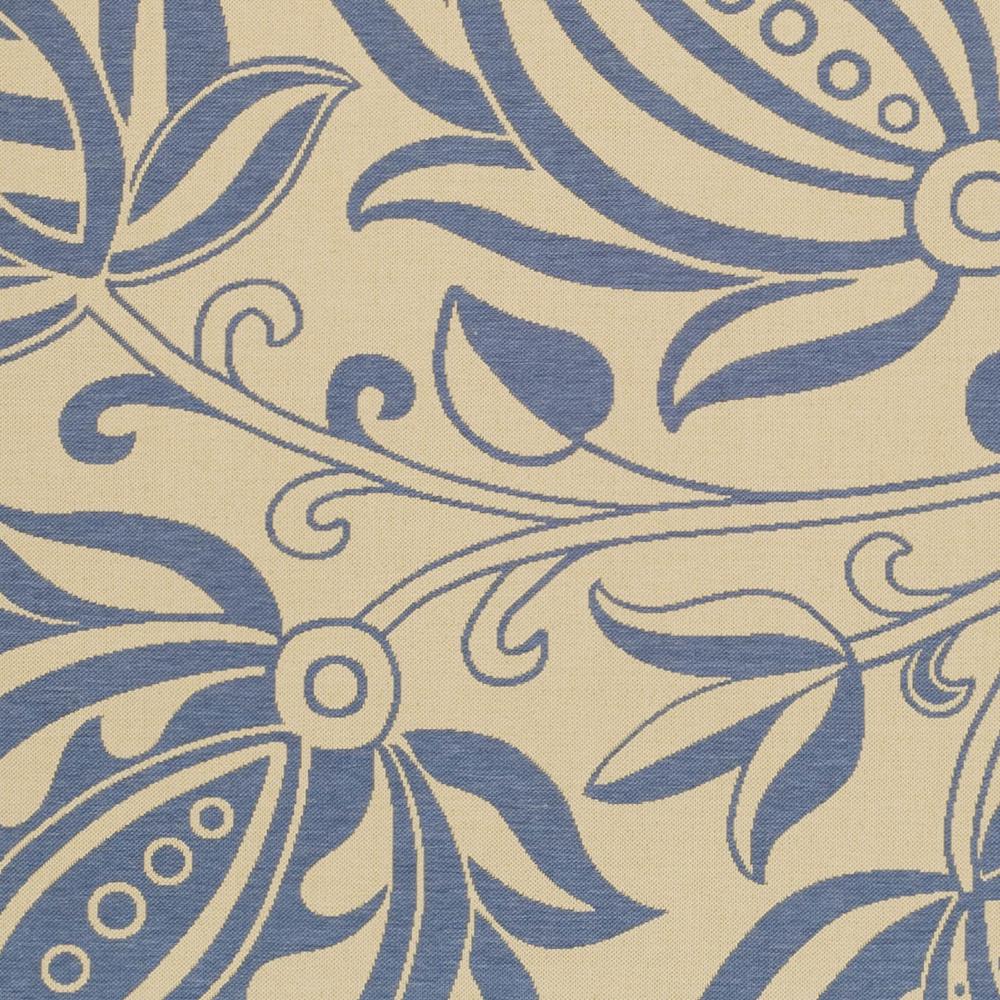 COURTYARD, NATURAL / BLUE, 7'-10" X 7'-10" Square, Area Rug, CY2961-3101-8SQ. Picture 2