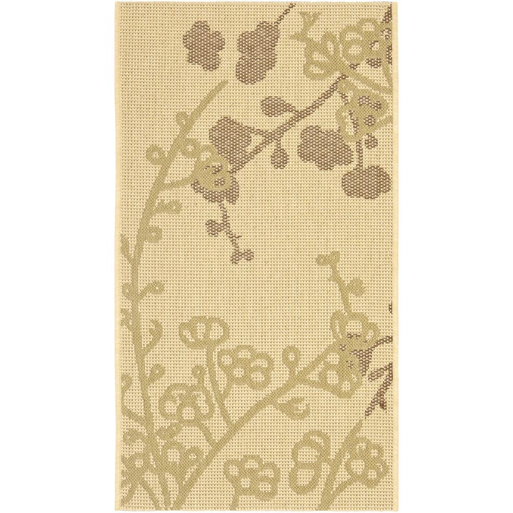 COURTYARD, NATURAL / OLIVE, 2'-7" X 5', Area Rug, CY4038A-3. Picture 1