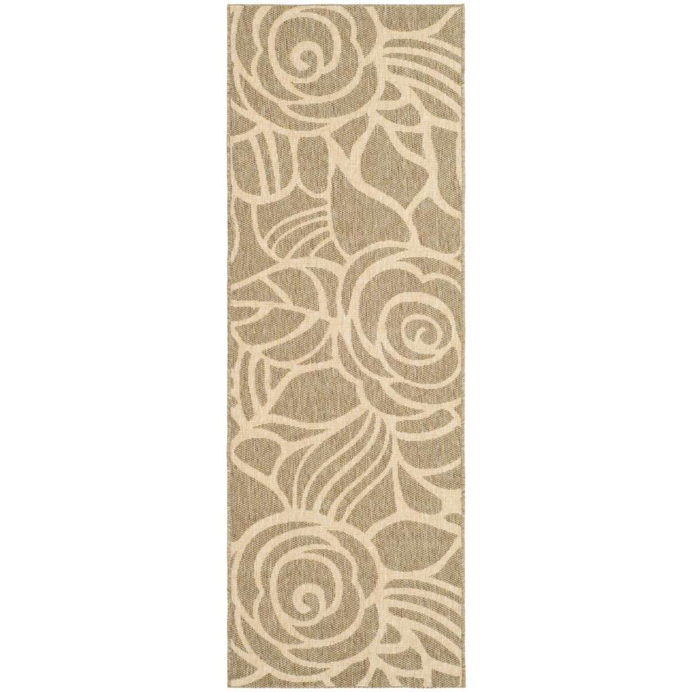 COURTYARD, COFFEE / SAND, 2'-3" X 6'-7", Area Rug, CY5141B-27. Picture 1
