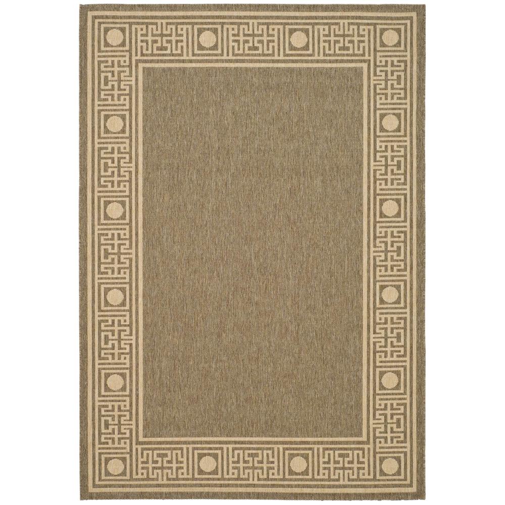 COURTYARD, DARK BEIG / BEIGE, 4' X 5'-7", Area Rug, CY5143B-4. Picture 1