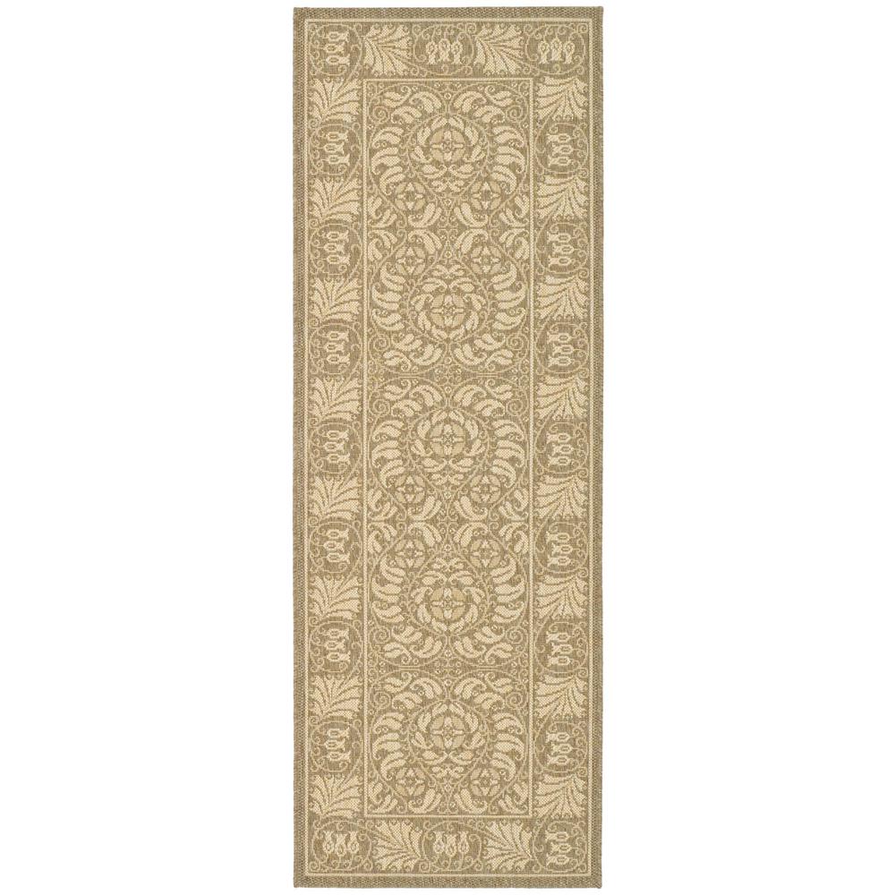 COURTYARD, COFFEE / SAND, 2'-3" X 6'-7", Area Rug, CY5146B-27. Picture 1