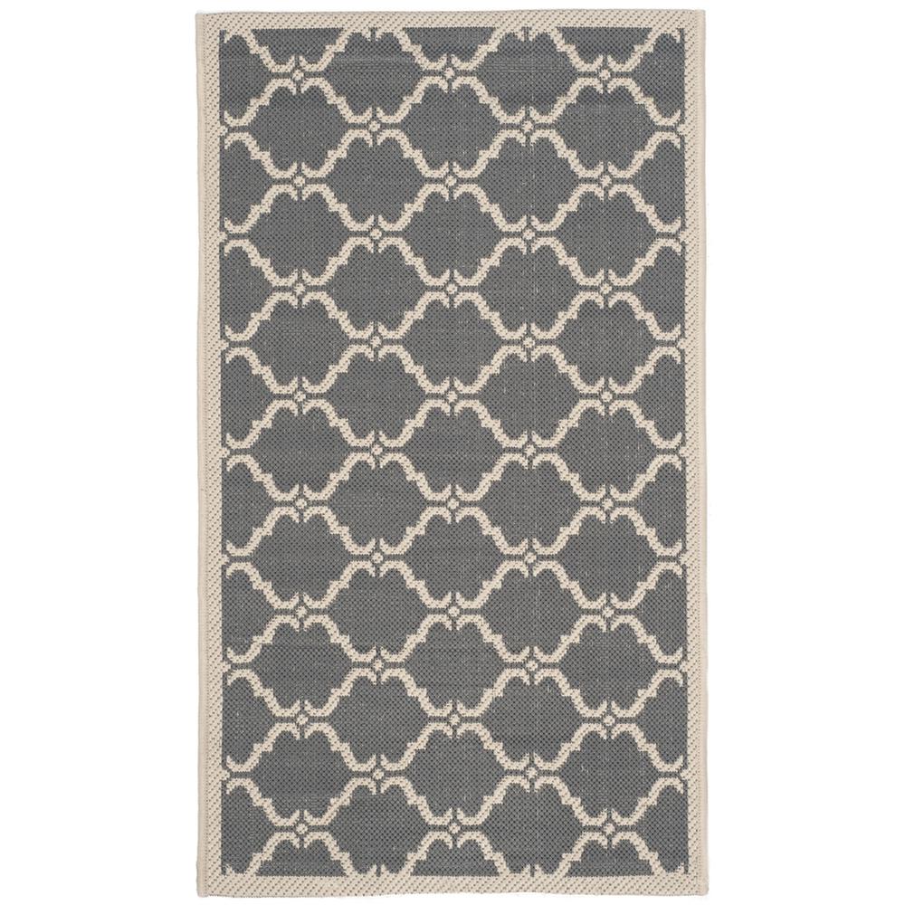 COURTYARD, ANTHRACITE / BEIGE, 2'-7" X 5', Area Rug, CY6009-246-3. Picture 1