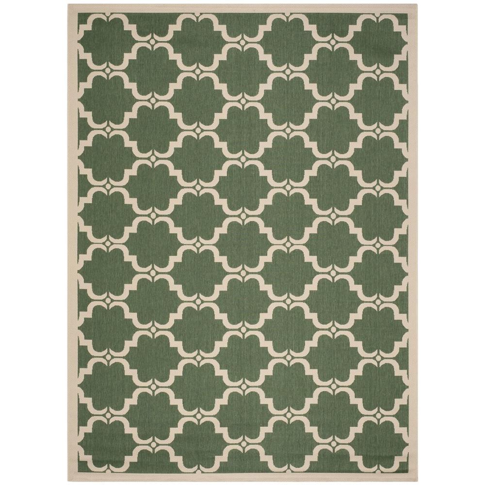 COURTYARD, DARK GREEN / BEIGE, 9' X 12', Area Rug, CY6009-332-9. Picture 1