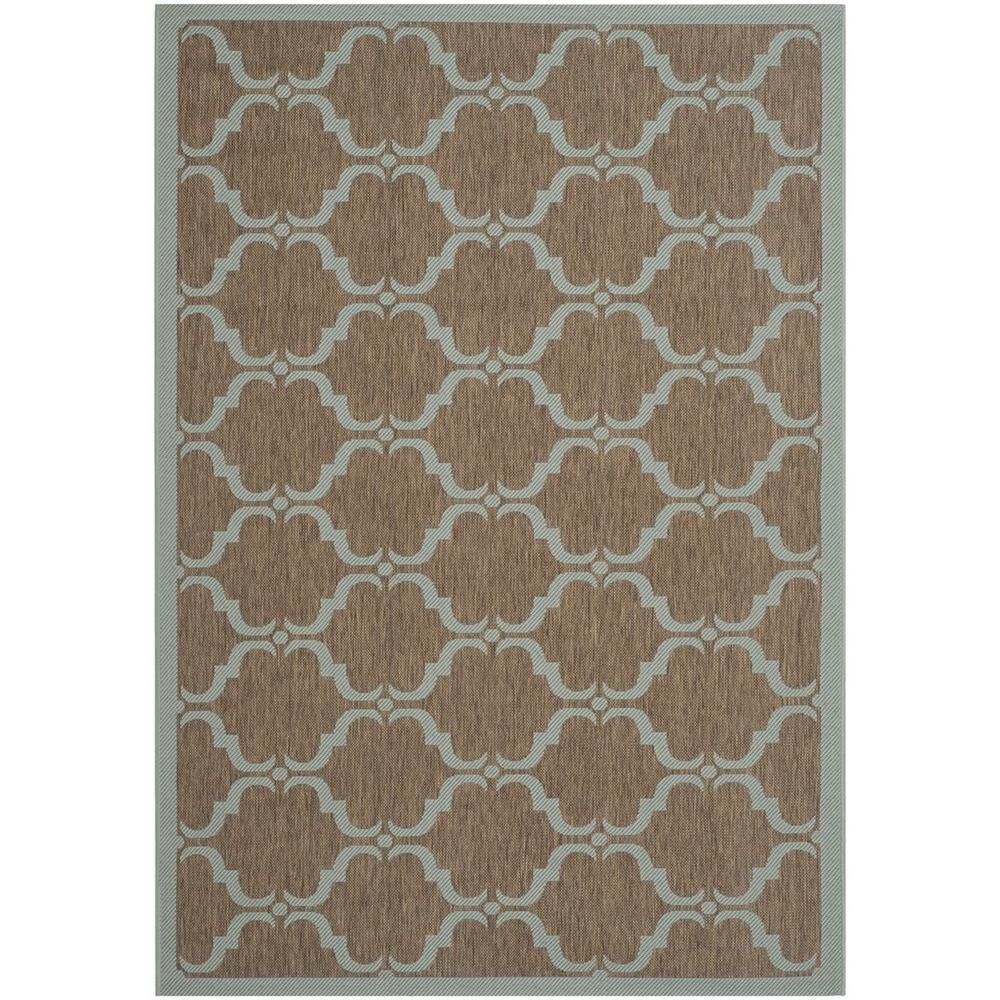 COURTYARD, BROWN / AQUA, 5'-3" X 7'-7", Area Rug, CY6009-337-5. Picture 1