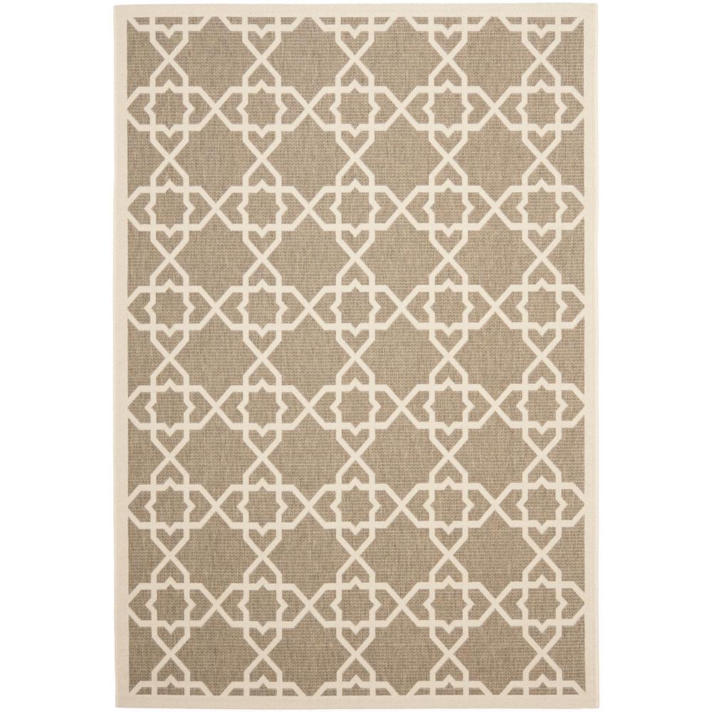 COURTYARD, BROWN / BEIGE, 5'-3" X 7'-7", Area Rug, CY6032-242-5. Picture 1