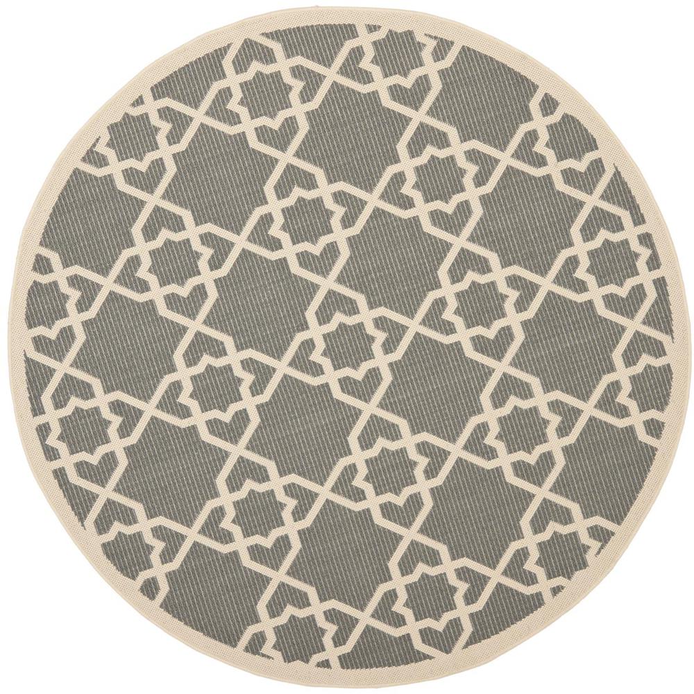 COURTYARD, GREY / BEIGE, 7'-10" X 7'-10" Round, Area Rug, CY6032-246-8R. Picture 1