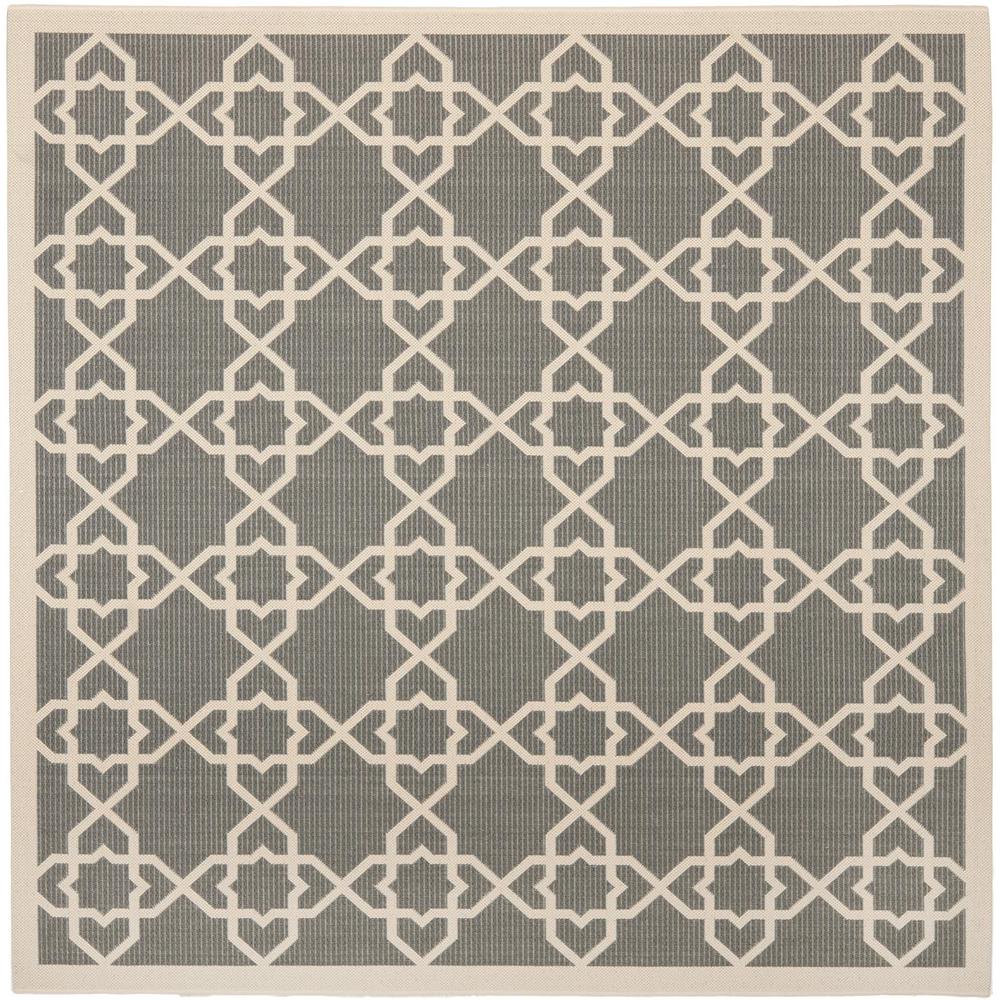 COURTYARD, GREY / BEIGE, 7'-10" X 7'-10" Square, Area Rug, CY6032-246-8SQ. Picture 1