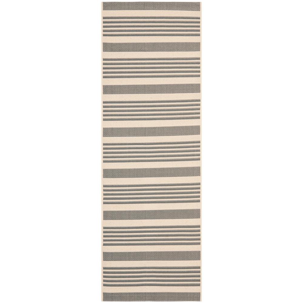 COURTYARD, GREY / BONE, 2'-3" X 12', Area Rug, CY6062-236-212. Picture 1