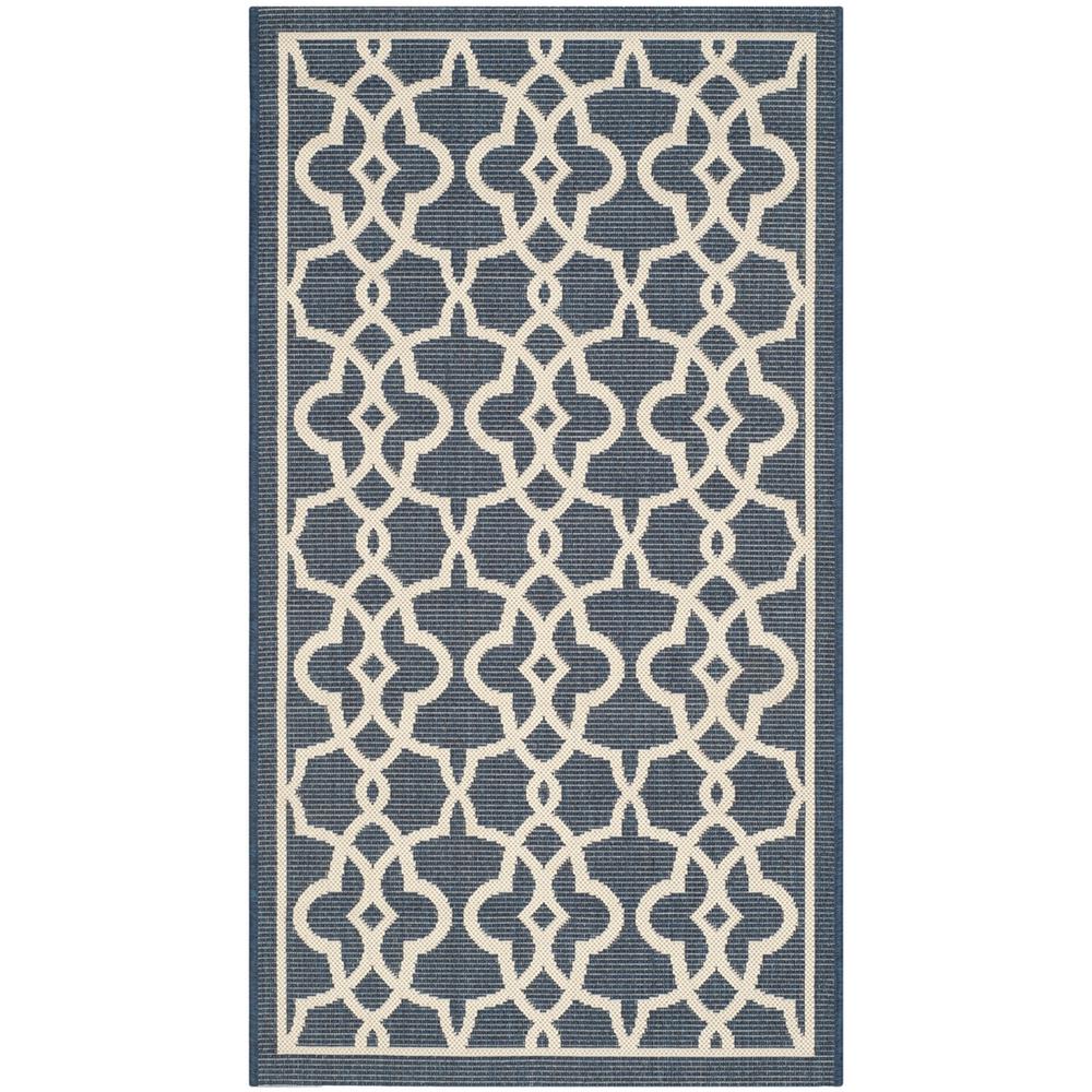 COURTYARD, NAVY / BEIGE, 2'-7" X 5', Area Rug, CY6071-268-3. Picture 1