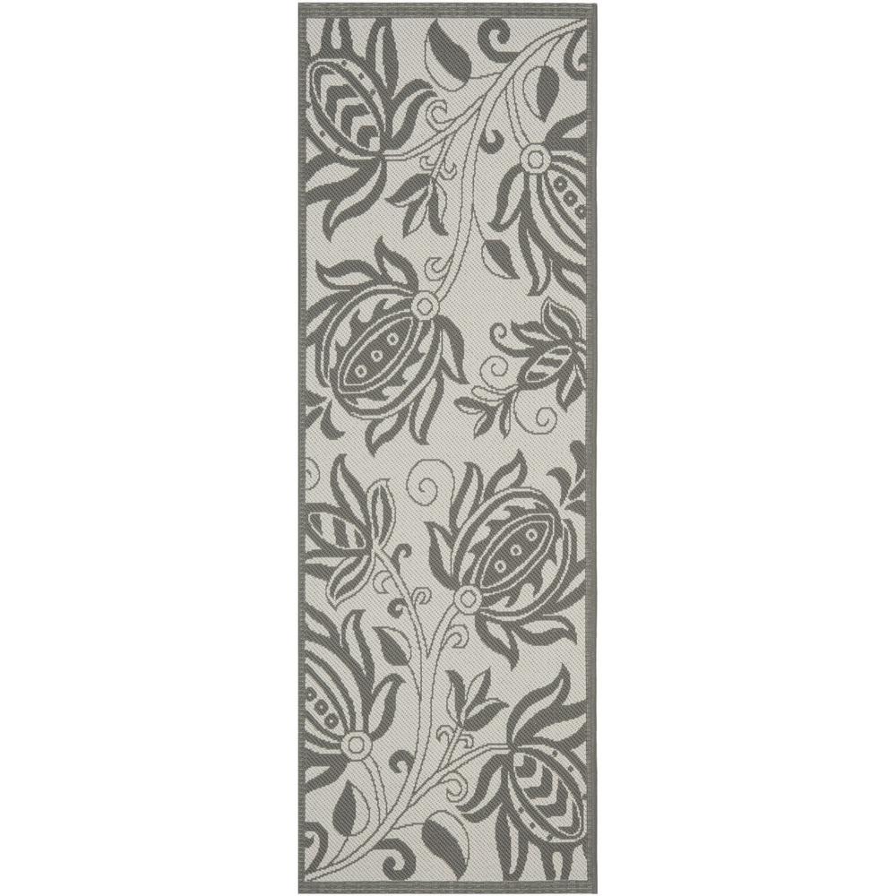 COURTYARD, LIGHT GREY / ANTHRACITE, 2'-3" X 6'-7", Area Rug, CY6109-78-27. Picture 1