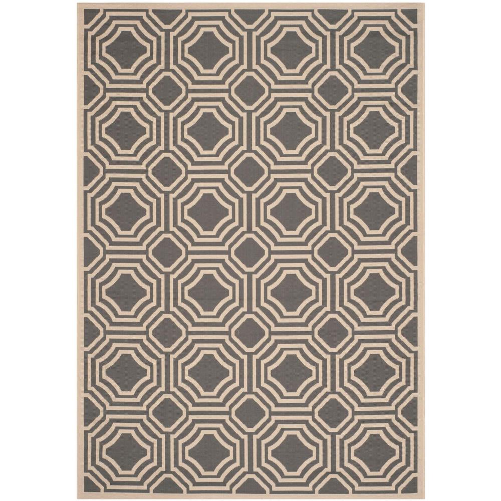COURTYARD, ANTHRACITE / BEIGE, 5'-3" X 7'-7", Area Rug, CY6112-246-5. Picture 1
