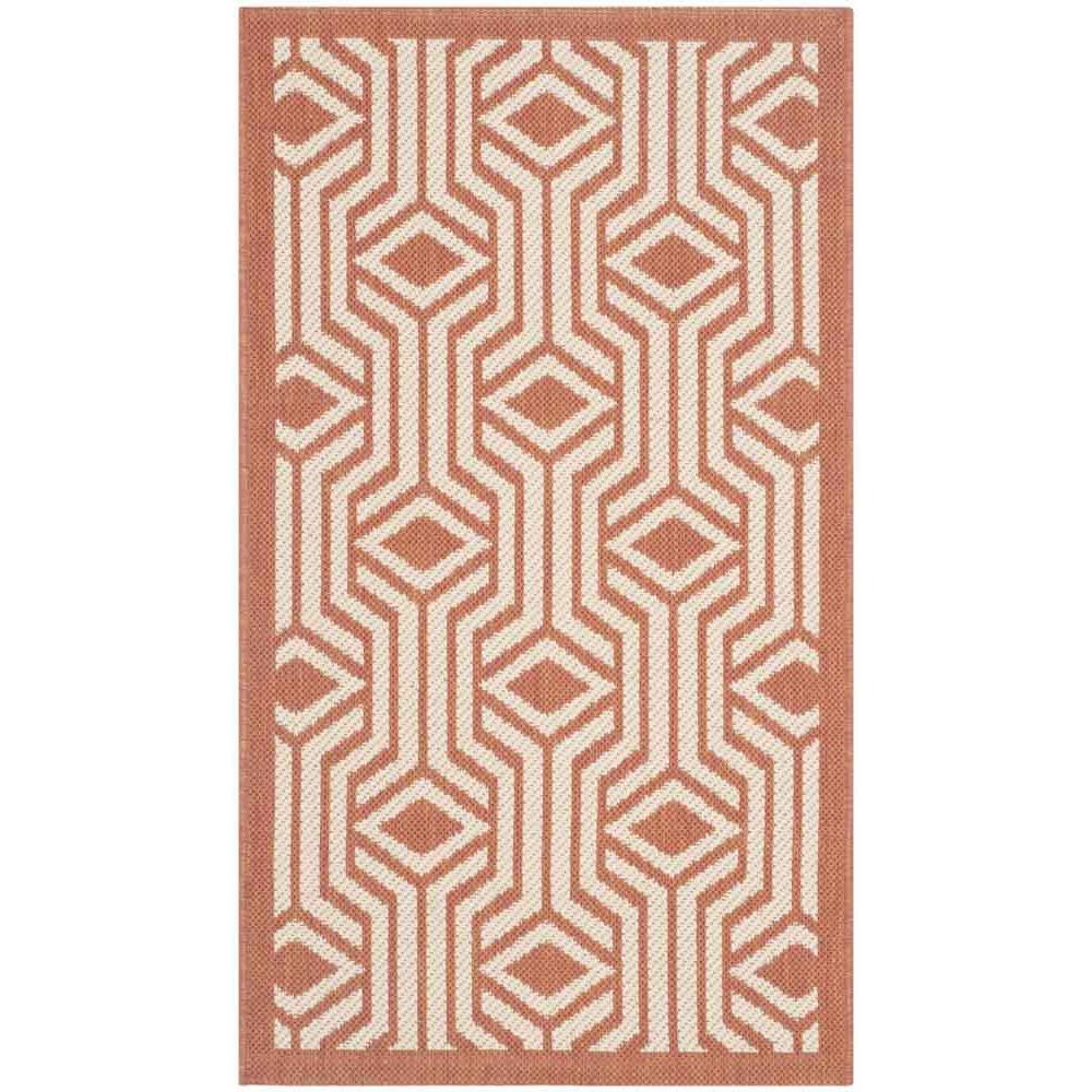 COURTYARD, BEIGE / TERRACOTTA, 2'-7" X 5', Area Rug, CY6113-231-3. Picture 1