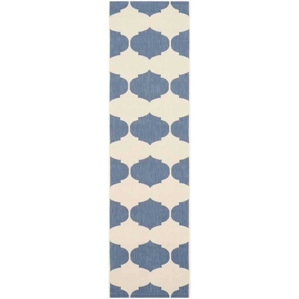 COURTYARD, BEIGE / BLUE, 2'-3" X 8', Area Rug, CY6162-233-28. Picture 1