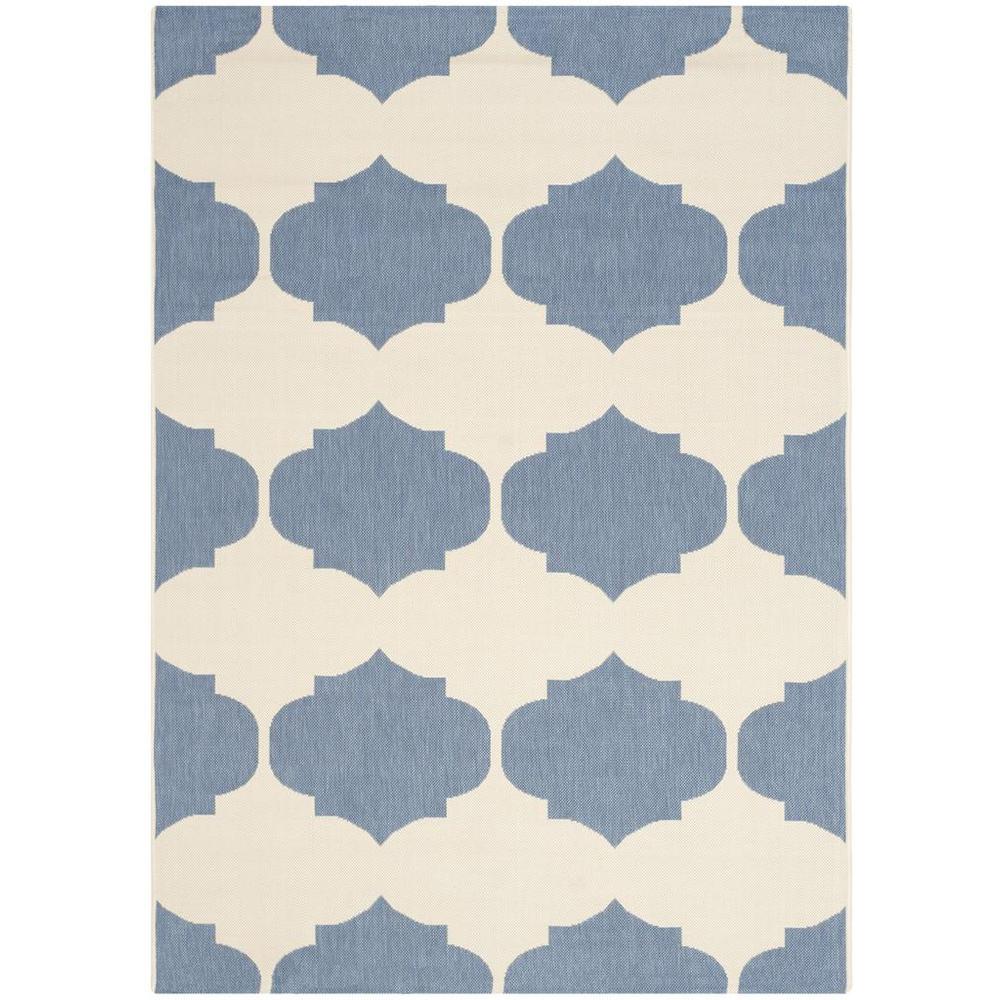 COURTYARD, BEIGE / BLUE, 5'-3" X 7'-7", Area Rug, CY6162-233-5. Picture 1