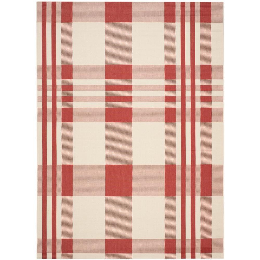 COURTYARD, RED / BONE, 9' X 12', Area Rug, CY6201-238-9. Picture 1
