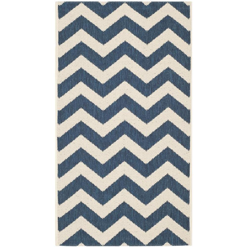 COURTYARD, NAVY / BEIGE, 2'-7" X 5', Area Rug, CY6244-268-3. Picture 1