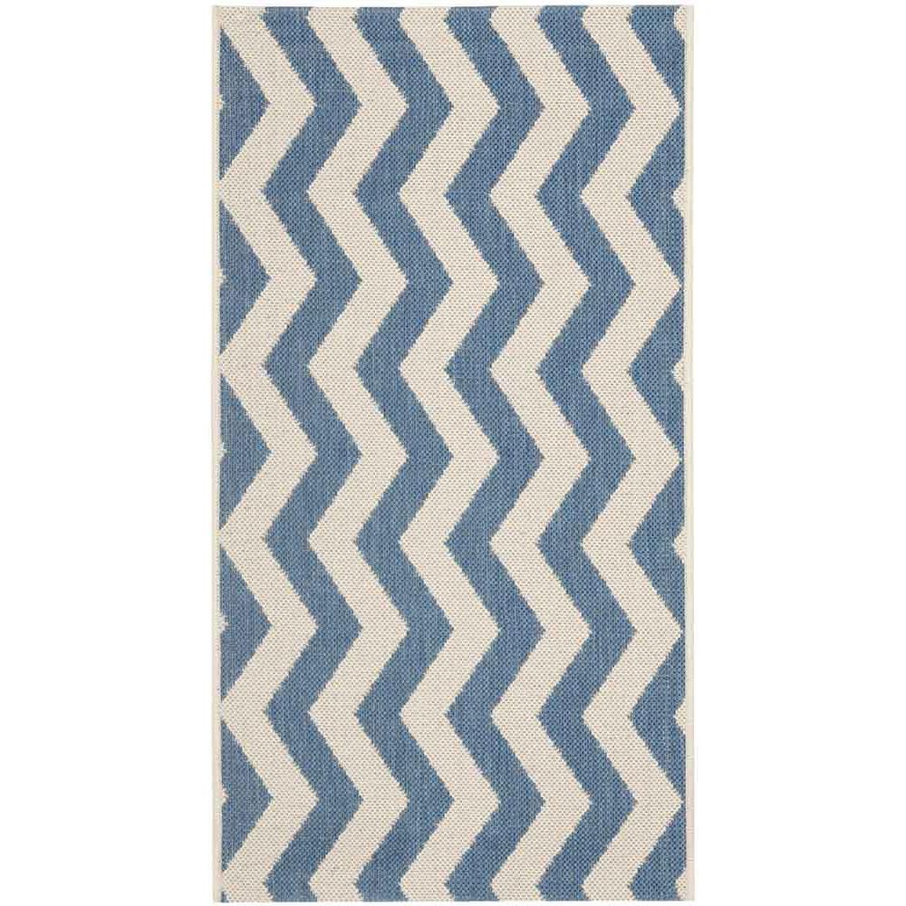 COURTYARD, BLUE / BEIGE, 2'-7" X 5', Area Rug, CY6245-243-3. Picture 1