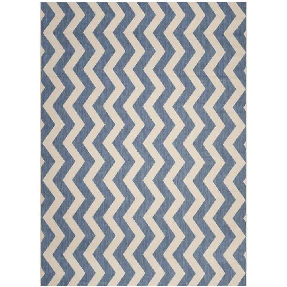 COURTYARD, BLUE / BEIGE, 9' X 12', Area Rug, CY6245-243-9. Picture 1