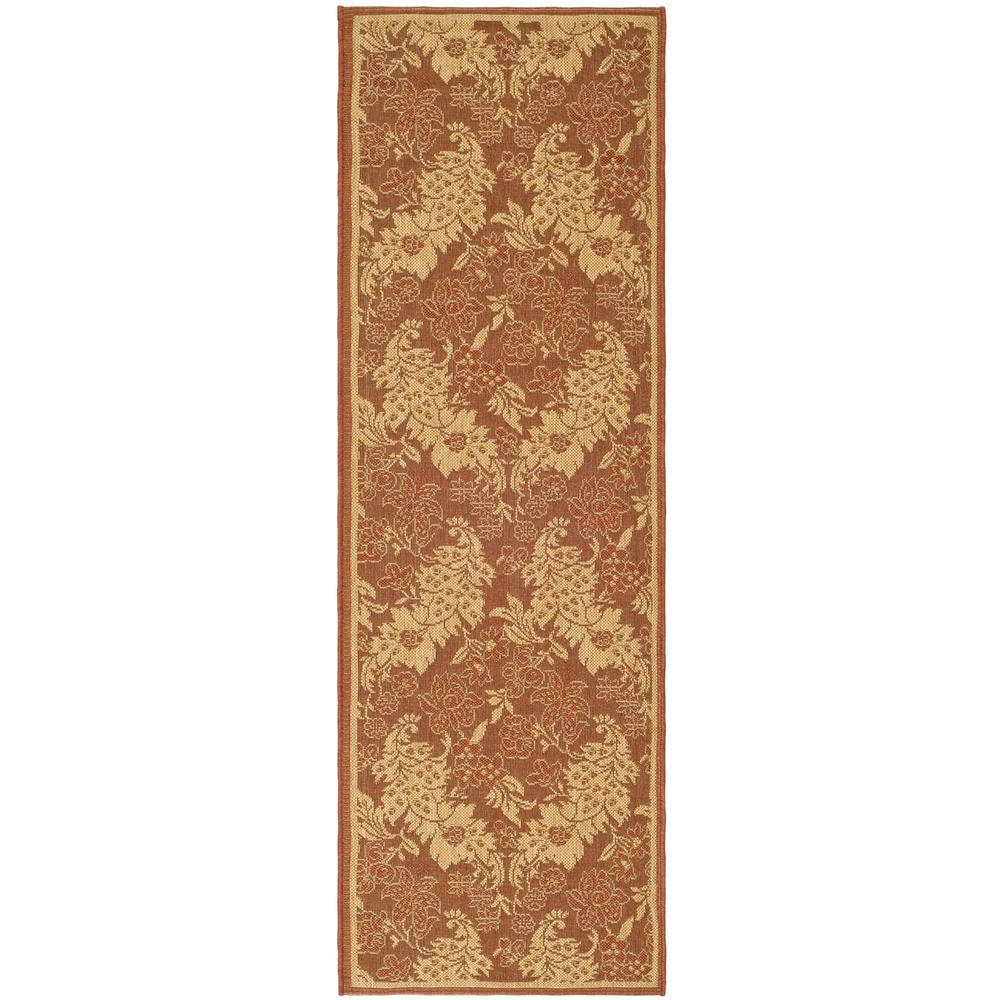 COURTYARD, BRICK / NATURAL, 2'-3" X 6'-7", Area Rug, CY6582-48-27. Picture 1