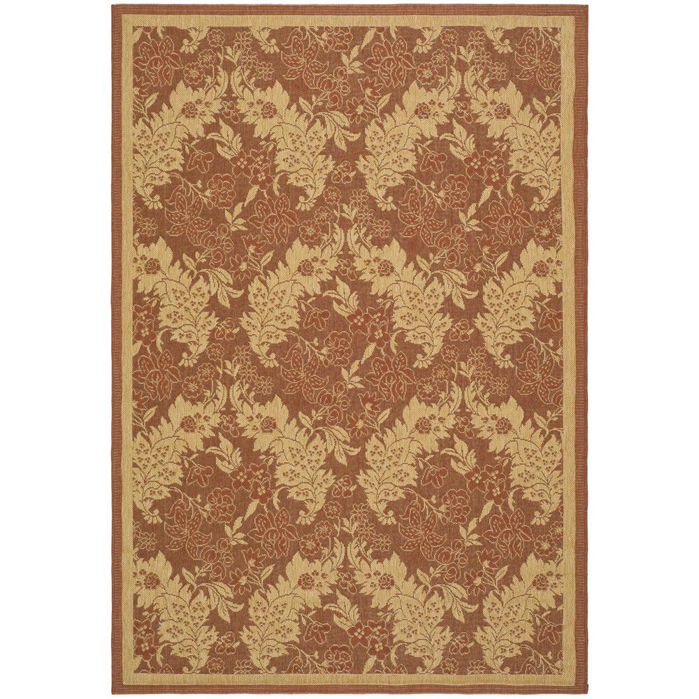 COURTYARD, BRICK / NATURAL, 4' X 5'-7", Area Rug, CY6582-48-4. Picture 1
