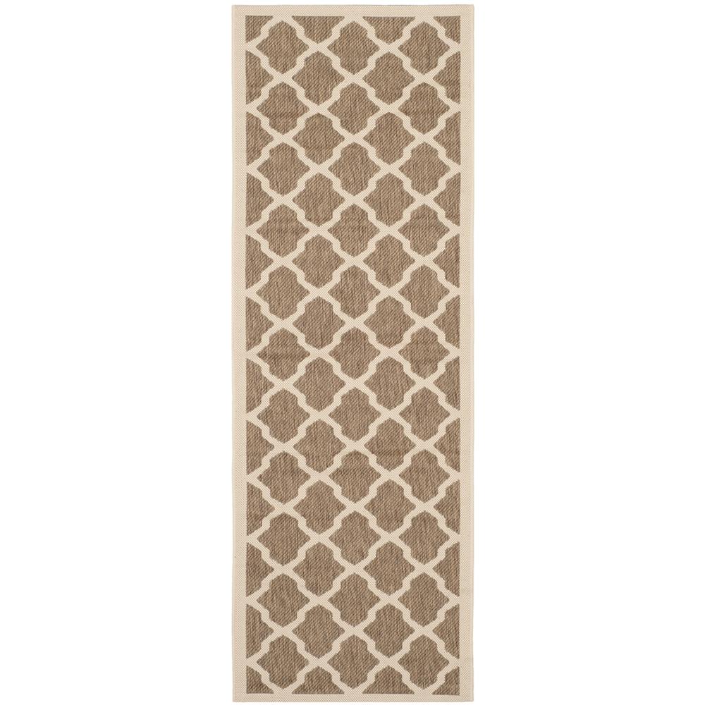 COURTYARD, BROWN / BONE, 2'-3" X 6'-7", Area Rug, CY6903-242-27. Picture 1