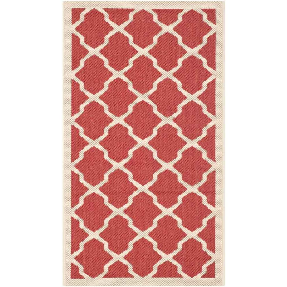 COURTYARD, RED / BONE, 2'-7" X 5', Area Rug, CY6903-248-3. Picture 1