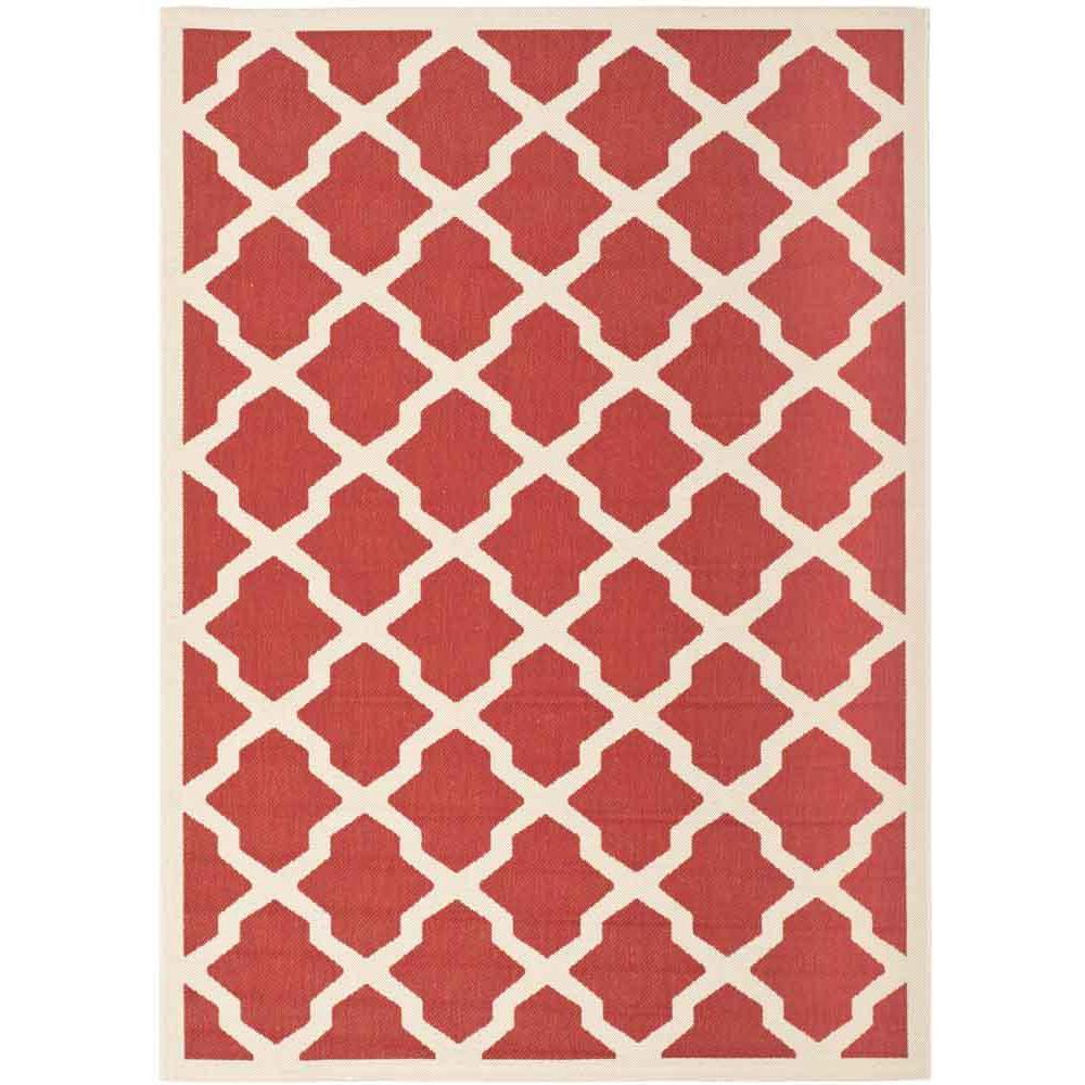 COURTYARD, RED / BONE, 5'-3" X 7'-7", Area Rug, CY6903-248-5. Picture 1