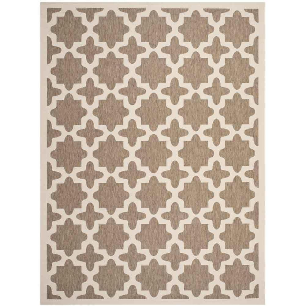 COURTYARD, BROWN / BONE, 9' X 12', Area Rug, CY6913-242-9. Picture 1