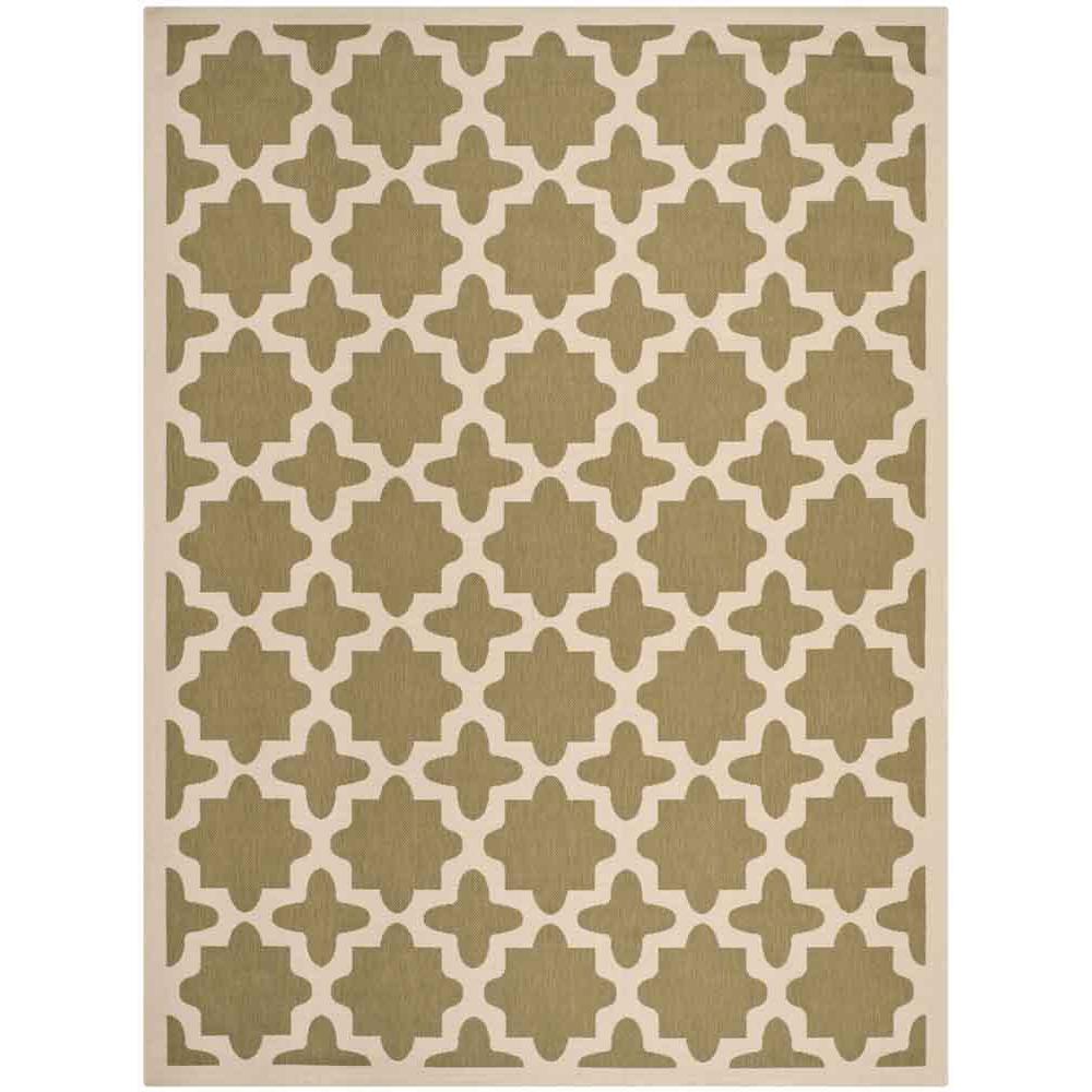 COURTYARD, GREEN / BEIGE, 9' X 12', Area Rug, CY6913-244-9. Picture 1