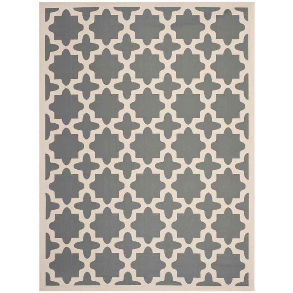 COURTYARD, ANTHRACITE / BEIGE, 9' X 12', Area Rug, CY6913-246-9. Picture 1