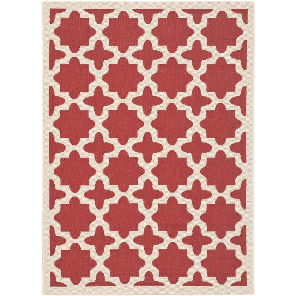 COURTYARD, RED / BONE, 5'-3" X 7'-7", Area Rug, CY6913-248-5. Picture 1