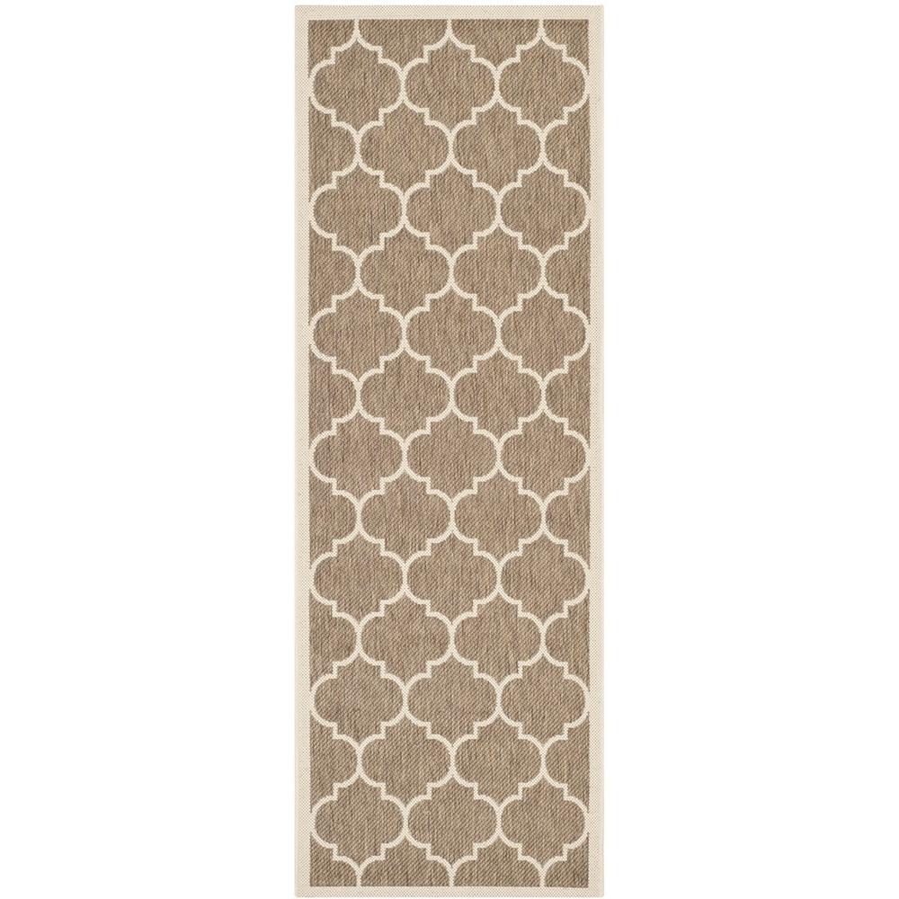 COURTYARD, BROWN / BONE, 2'-3" X 6'-7", Area Rug, CY6914-242-27. Picture 1