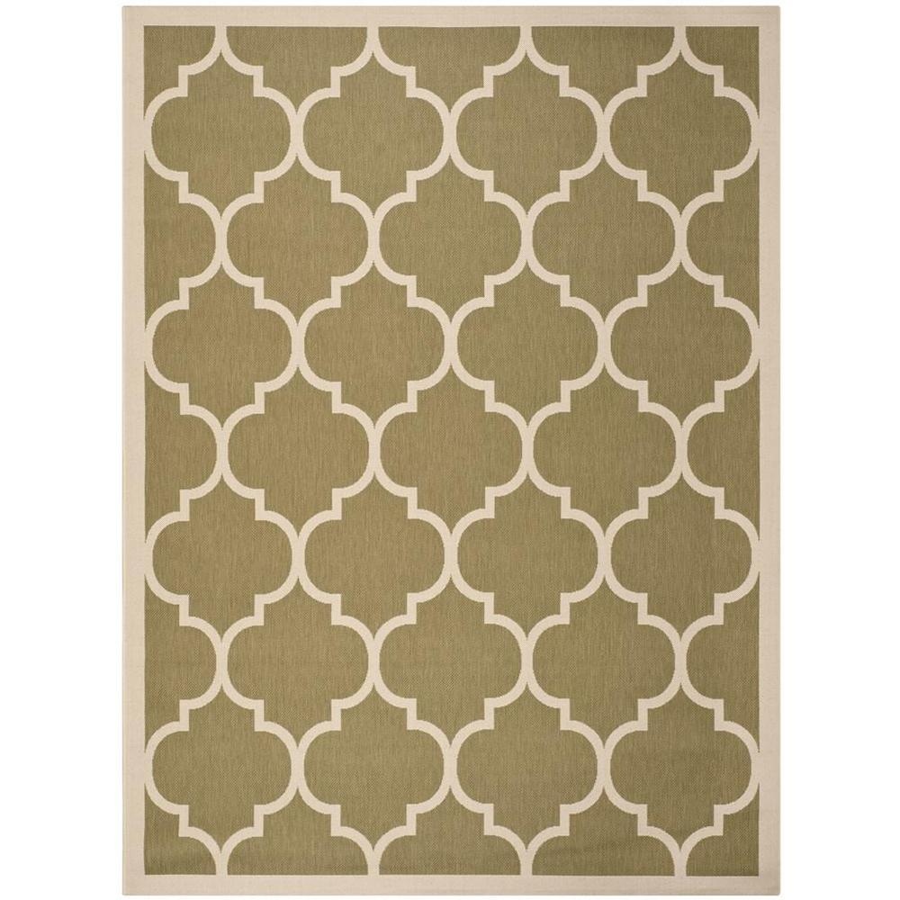 COURTYARD, GREEN / BEIGE, 9' X 12', Area Rug, CY6914-244-9. Picture 1