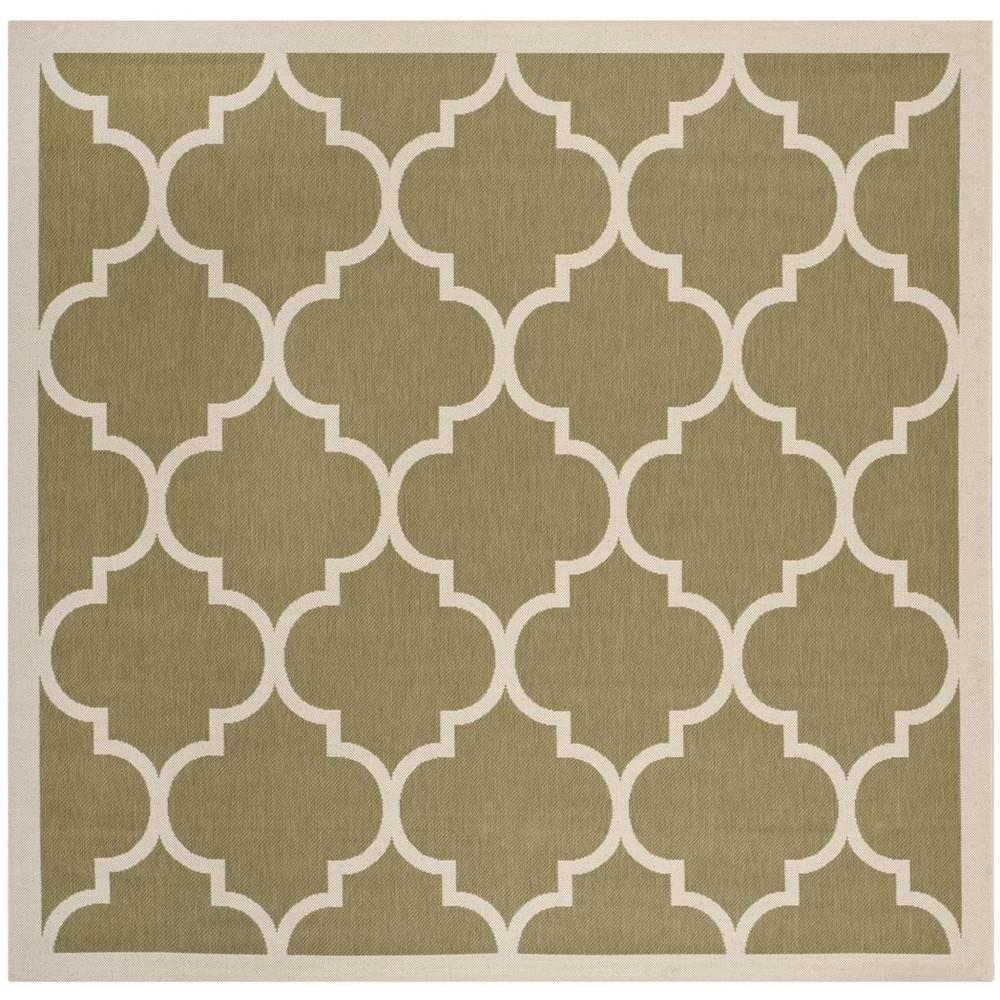 COURTYARD, GREEN / BEIGE, 5'-3" X 5'-3" Square, Area Rug, CY6914-244-5SQ. Picture 1