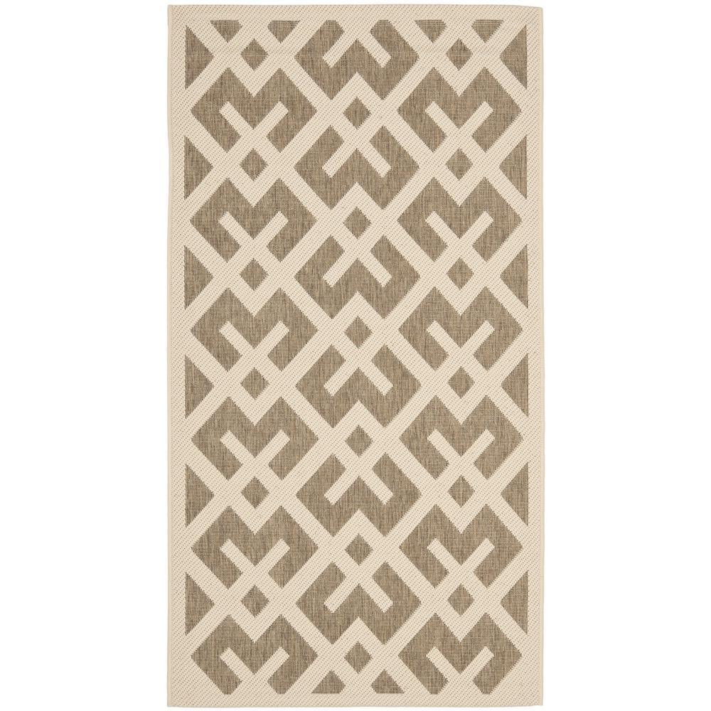 COURTYARD, BROWN / BONE, 2'-7" X 5', Area Rug, CY6915-232-3. Picture 1