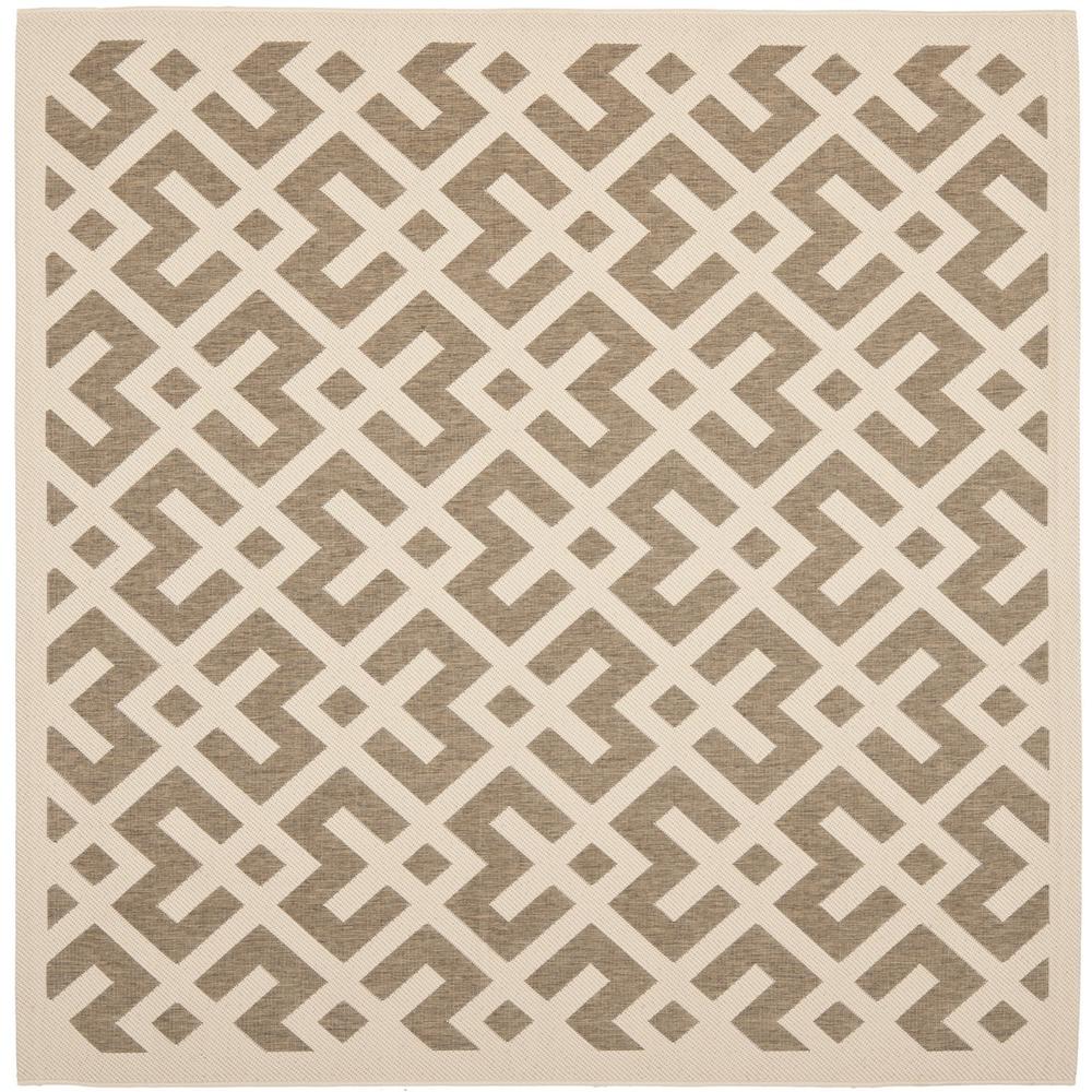 COURTYARD, BROWN / BONE, 5'-3" X 5'-3" Square, Area Rug, CY6915-232-5SQ. Picture 1