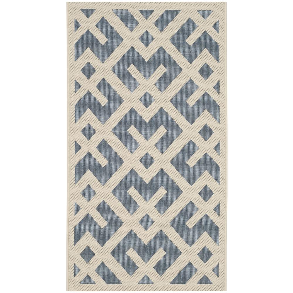 COURTYARD, BLUE / BONE, 2'-7" X 5', Area Rug, CY6915-233-3. Picture 1