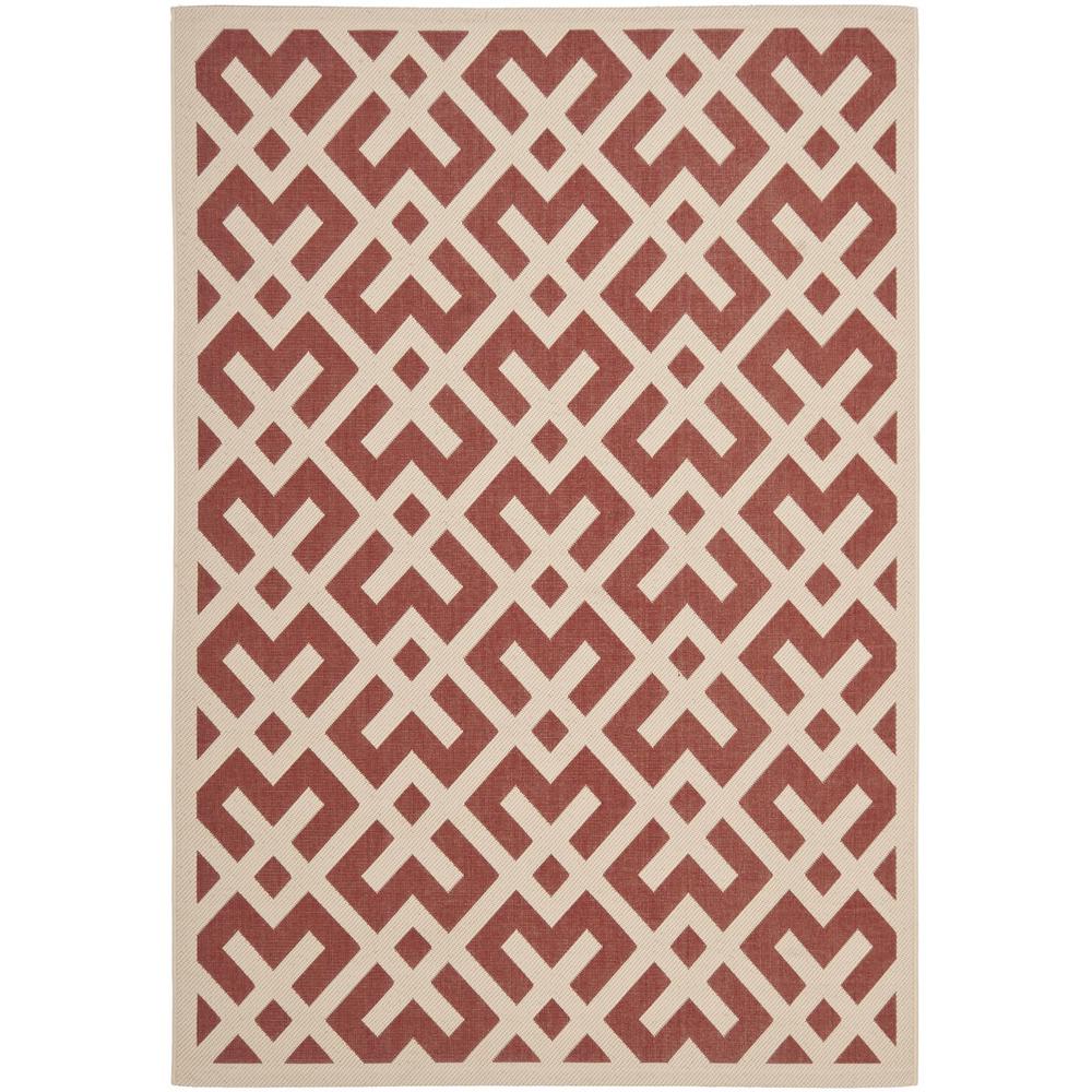 COURTYARD, RED / BONE, 5'-3" X 7'-7", Area Rug, CY6915-238-5. Picture 1
