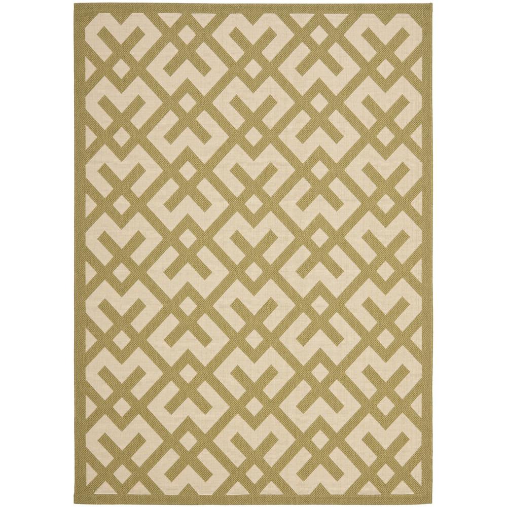 COURTYARD, BEIGE / GREEN, 5'-3" X 7'-7", Area Rug, CY6915-244-5. Picture 1