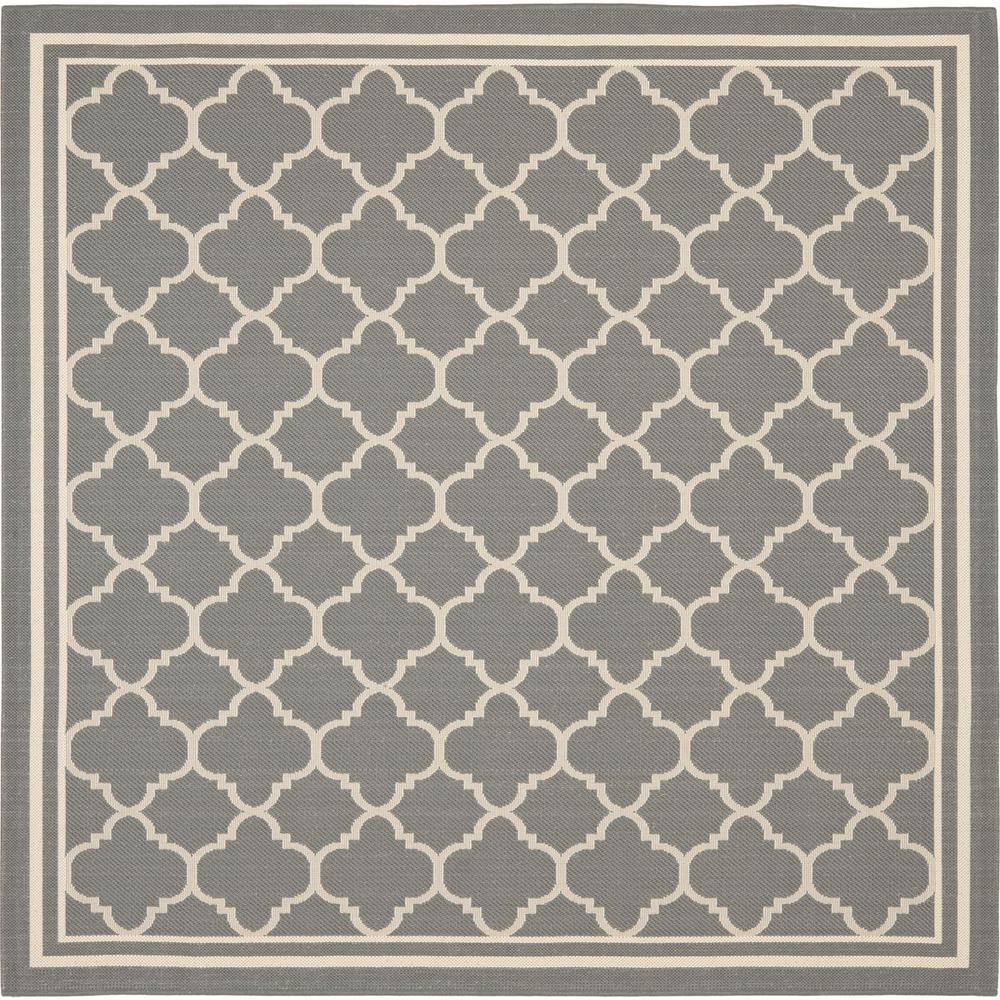 COURTYARD, ANTHRACITE / BEIGE, 5'-3" X 5'-3" Square, Area Rug, CY6918-246-5SQ. Picture 1