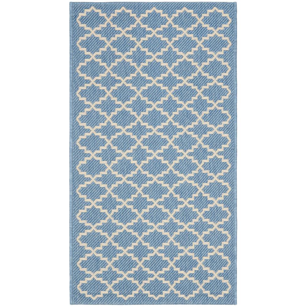 COURTYARD, BLUE / BEIGE, 2'-7" X 5', Area Rug, CY6919-243-3. Picture 1