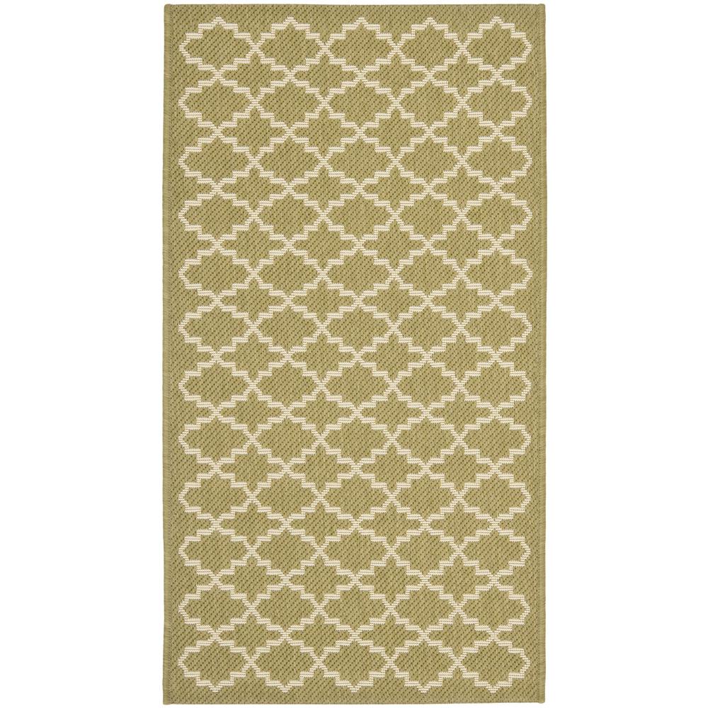 COURTYARD, GREEN / BEIGE, 2'-7" X 5', Area Rug, CY6919-244-3. Picture 1
