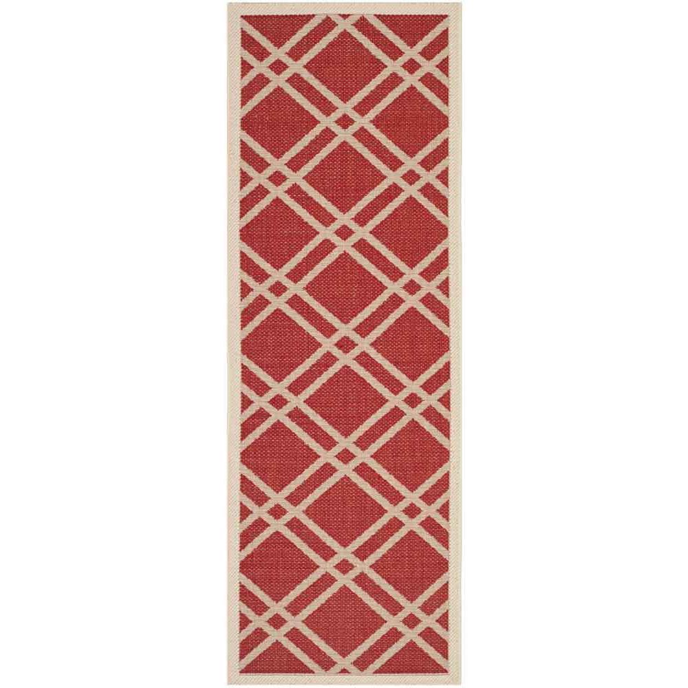 COURTYARD, RED / BONE, 2'-3" X 6'-7", Area Rug, CY6923-248-27. Picture 1
