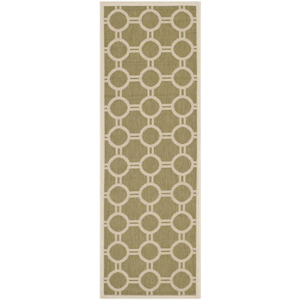 COURTYARD, GREEN / BEIGE, 2'-3" X 6'-7", Area Rug, CY6924-244-27. Picture 1