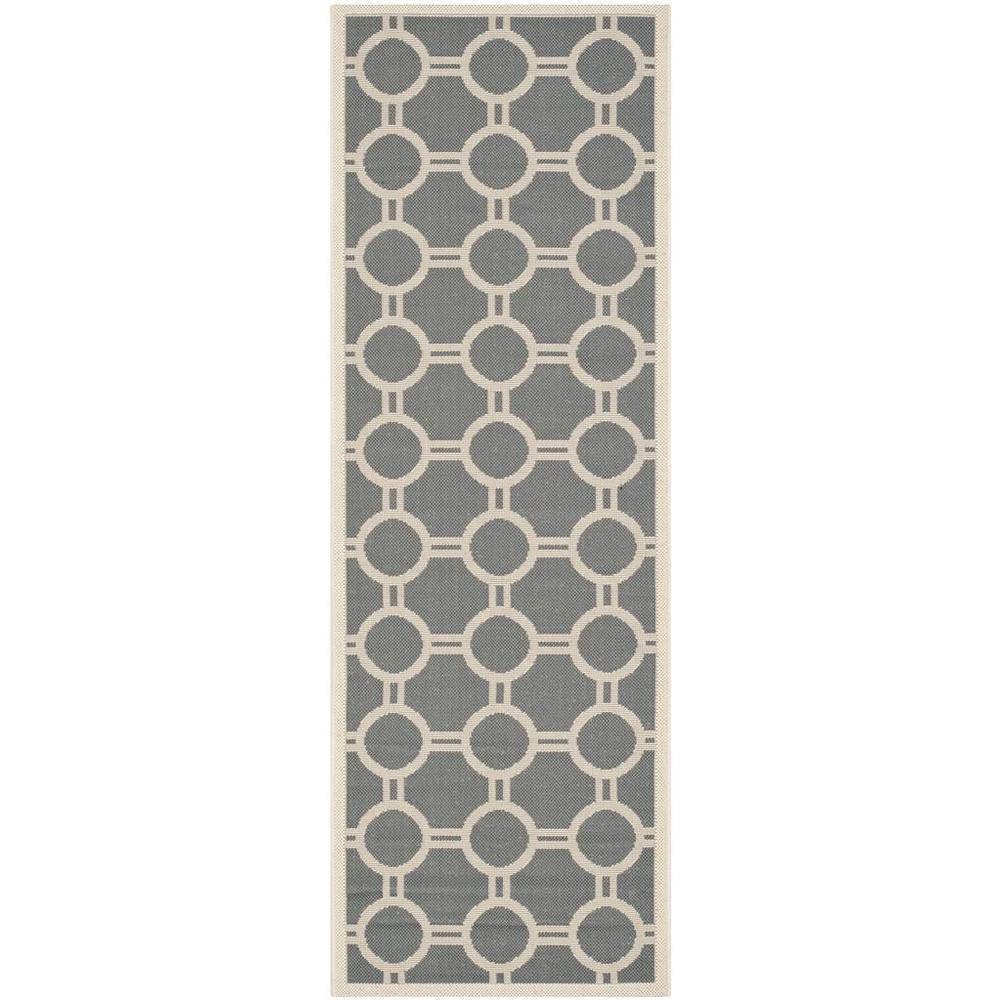 COURTYARD, ANTHRACITE / BEIGE, 2'-3" X 6'-7", Area Rug, CY6924-246-27. Picture 1