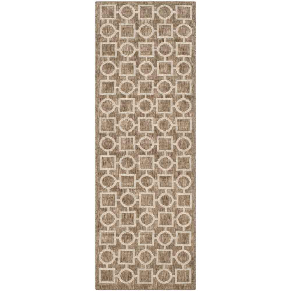 COURTYARD, BROWN / BONE, 2'-3" X 6'-7", Area Rug, CY6925-242-27. Picture 1