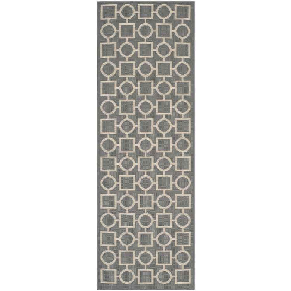 COURTYARD, ANTHRACITE / BEIGE, 2'-3" X 6'-7", Area Rug, CY6925-246-27. Picture 1