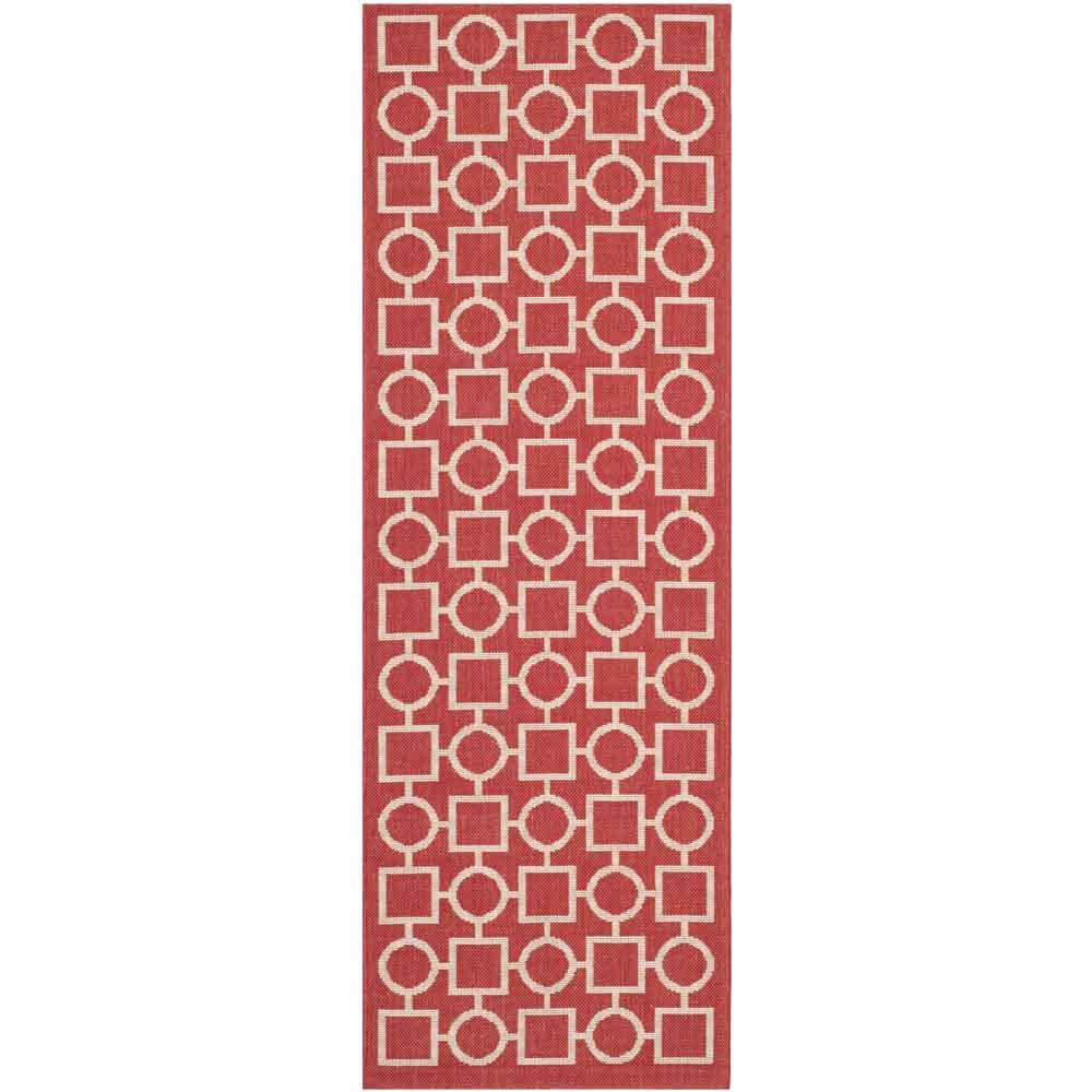 COURTYARD, RED / BONE, 2'-3" X 6'-7", Area Rug, CY6925-248-27. Picture 1